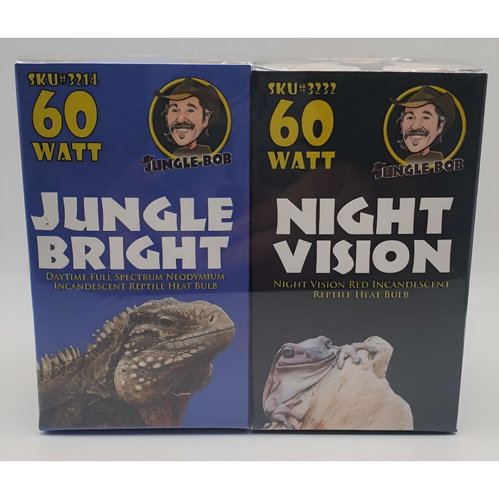 2-Pack Combo Jungle Bob 60W Day/60W Night  Bulbs