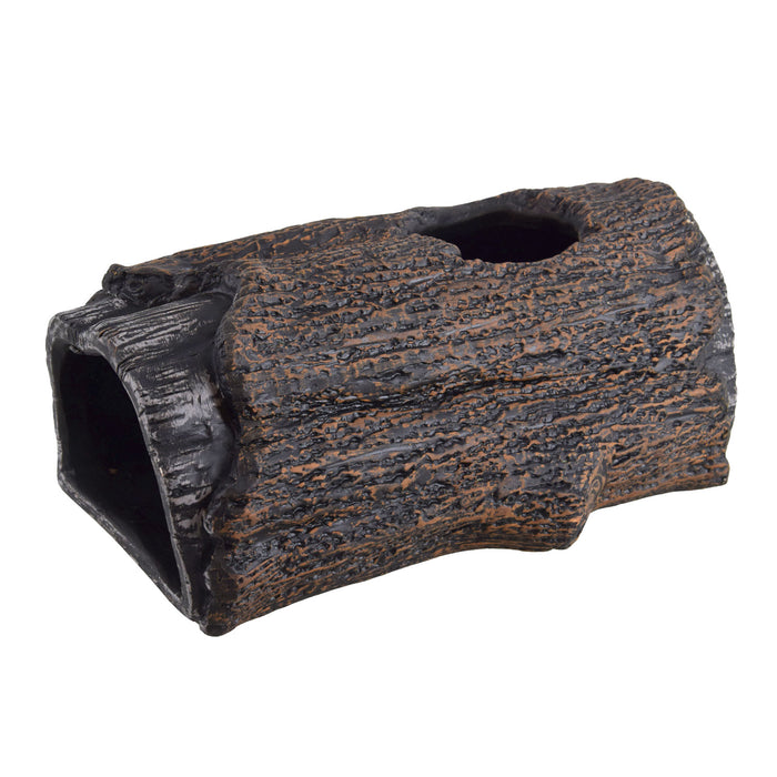 77008 Reptile Treasures Ceramic Log Hide Large