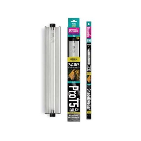 RARTP8SAZ Arcadia Pro T5 Shade Dweller UVB Kit Arboreal (2.4%) (12.5" Bulb)  8 watt