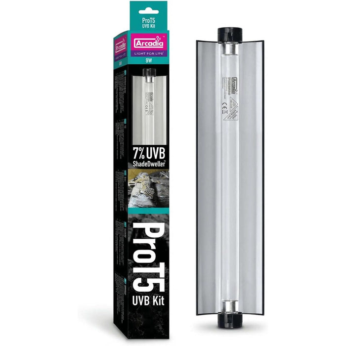 RARTP8SZ Arcadia Pro T5 Shade Dweller UVB Kit Terrestrial (7% UVB) (12.5" Bulb) (8w)