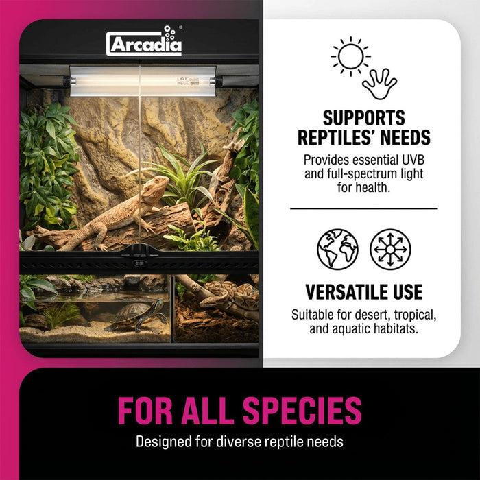 RARTP8SZ Arcadia Pro T5 Shade Dweller UVB Kit Terrestrial (7% UVB) (12.5" Bulb) (8w)