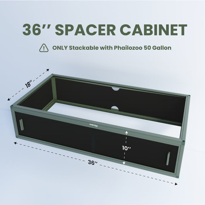 Phailozoo Spacer Cabinets 36"x18"x10" for 50G Terrariums