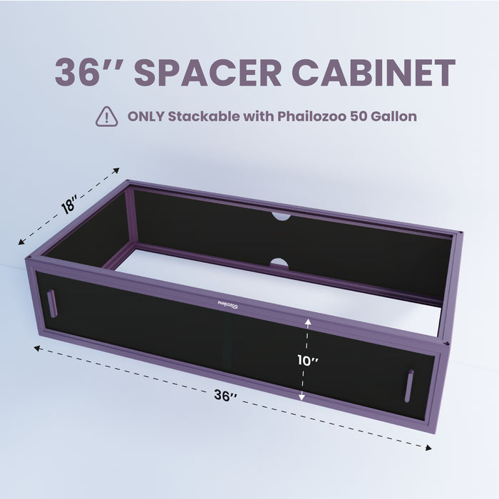 Phailozoo Spacer Cabinets 36"x18"x10" for 50G Terrariums