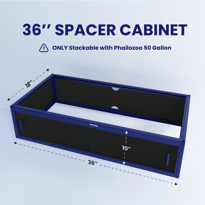 Phailozoo Spacer Cabinets 36"x18"x10" for 50G Terrariums