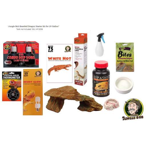 Baby Bearded Dragon Starter Kit for 20 Gallon Long (TANK NOT INCLUDED):Jungle Bob's Reptile World