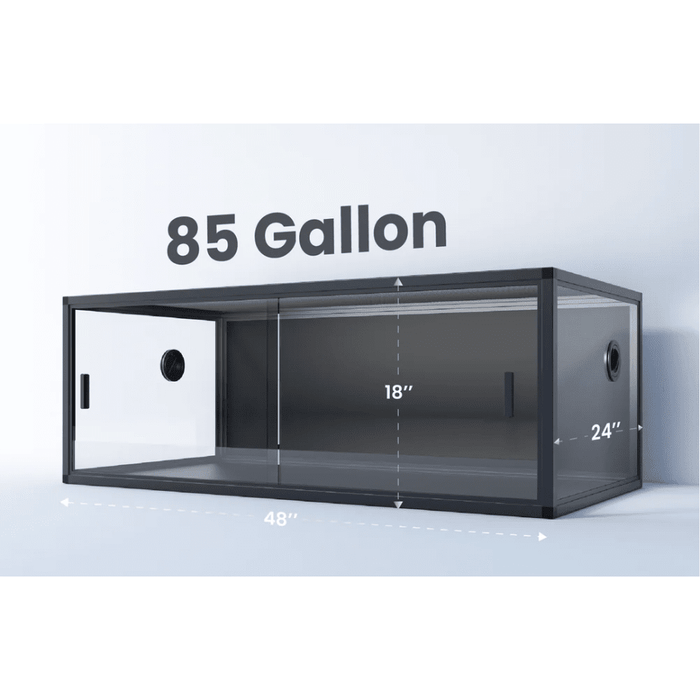 Phailozoo Reptile Enclosure 85 gallon BLACK 48x24x18 Jungle