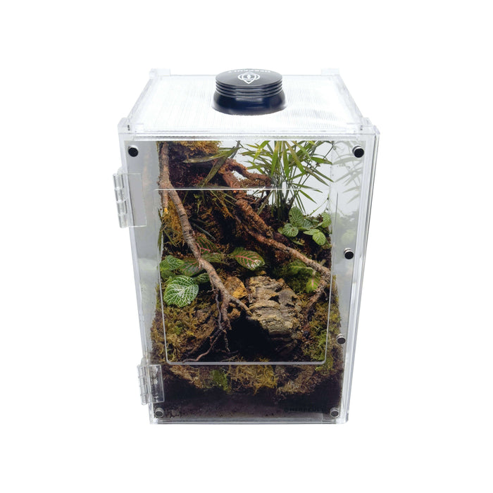 YKL38B-1 HerpCult Acrylic Enclosure Front-Opening Small  8"x8"x12" 3.3 Gallon:Jungle Bob's Reptile World