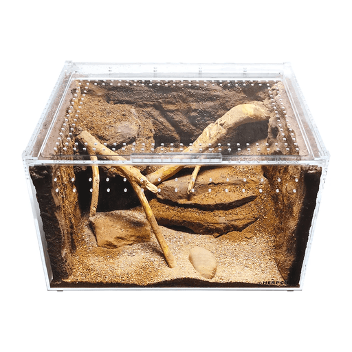 YKL50B HerpCult Acrylic Enclosure XLarge Clear Top 12" x16" x10":Jungle Bob's Reptile World