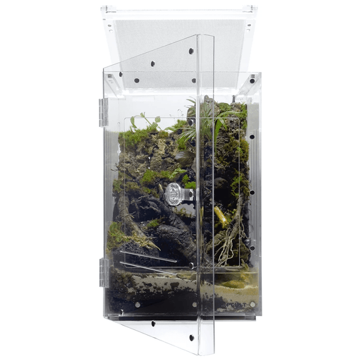 YKL80B-2 Acrylic Enclosure Front and Top Opening Large 10"x10"x16" 7 Gallon:Jungle Bob's Reptile World