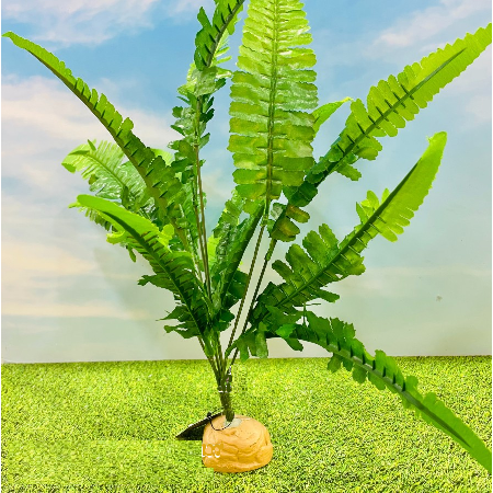 plastic plants for reptiles Jungle Bob Pedestal Terrarium Plant 13" Fern — Jungle Bobs Reptile World