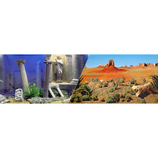 Aquatic/Desert Paper Background Double Sided 36x18":Jungle Bob's Reptile World