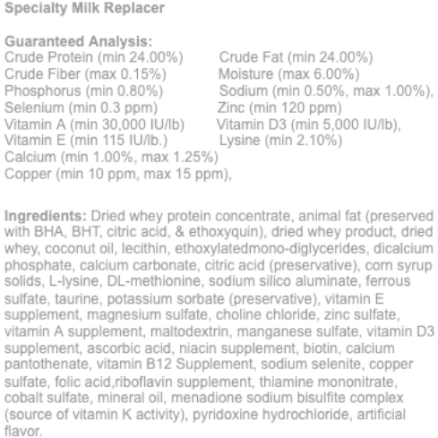 Exotic Nutrition Specialty Milk Replacer 8.82 oz:Jungle Bob's Reptile World