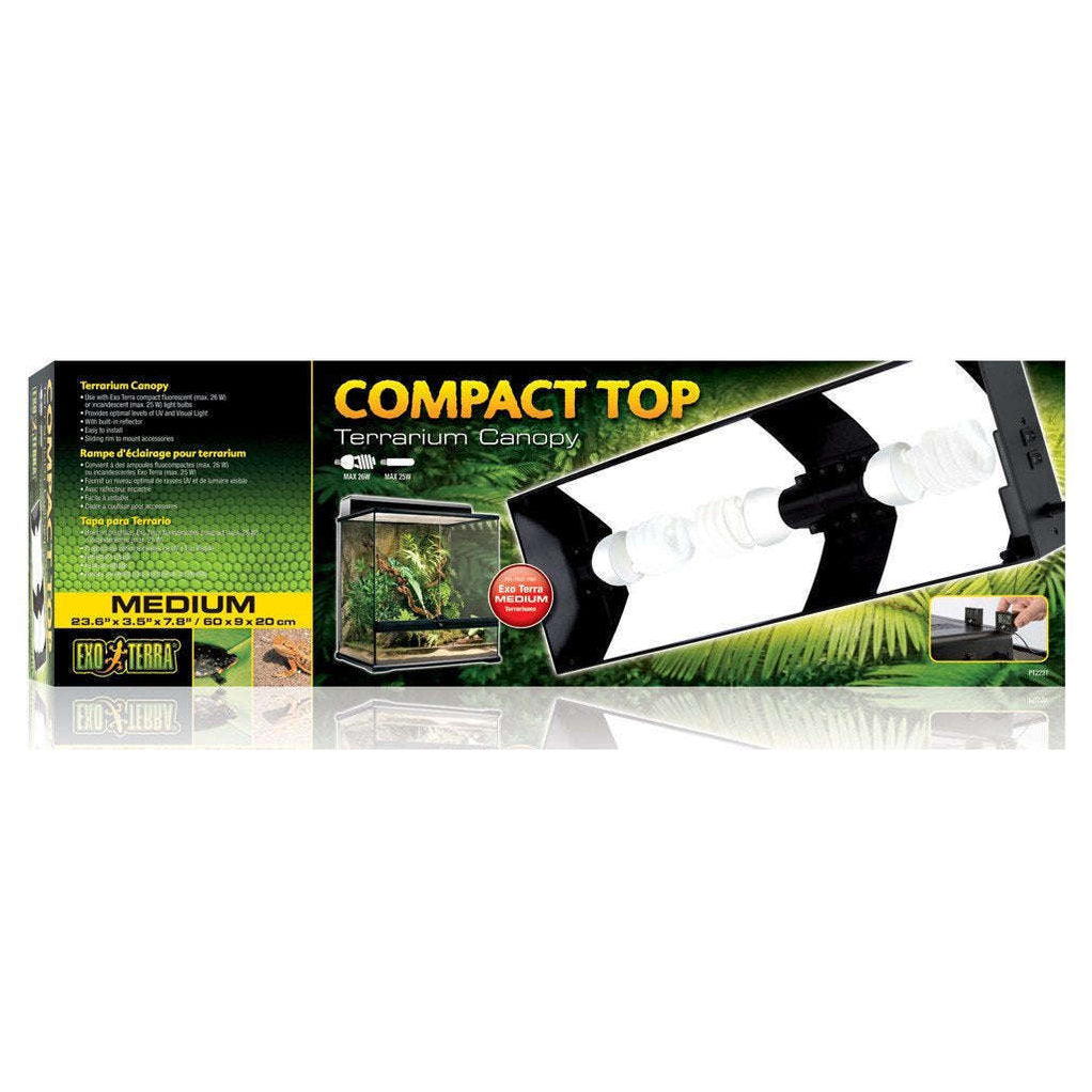 Exo Terra Compact Top Terrarium Hood — Jungle Bobs Reptile World