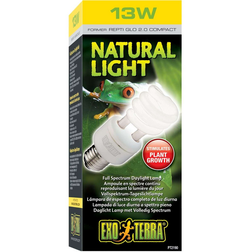 Exo Terra Natural Light Plant Growth Bulb 2.0 Compact Fluorescent:Jungle Bob's Reptile World