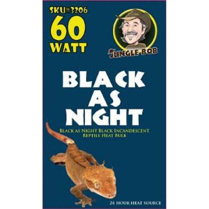 Jungle Bob Black As Night Incandescent Reptile Heat Lamp Light Bulb:Jungle Bob's Reptile World