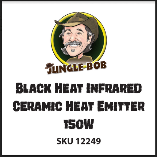Black Infrared Ceramic Heat Emitter 150W by Jungle Bob:Jungle Bob's Reptile World