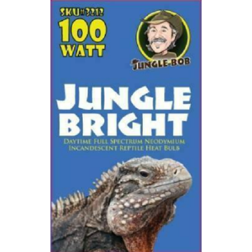 Jungle Bob Reptile Heat Daytime Full Spectrum Neodymium Incandescent Light Bulb Jungle Bright:Jungle Bob's Reptile World