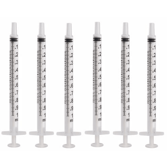 Exotic Nutrition ORing Feeding Syringes 1mL Slip Tip 6 Pack — Jungle