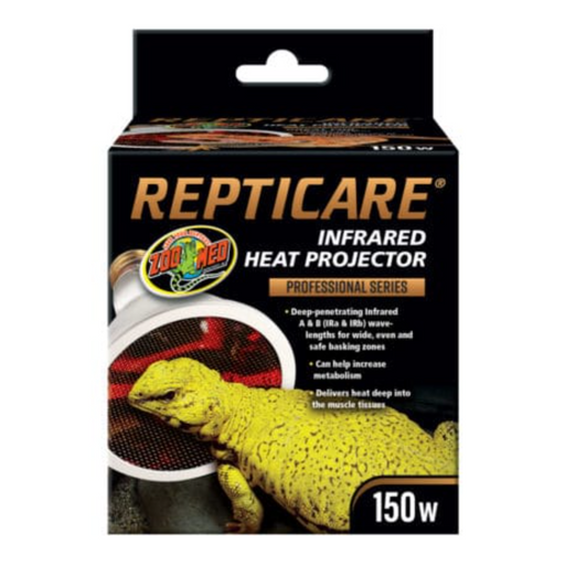 Repticare Infrared Heat Projector 150W Long Lasting Heat Source:Jungle Bob's Reptile World