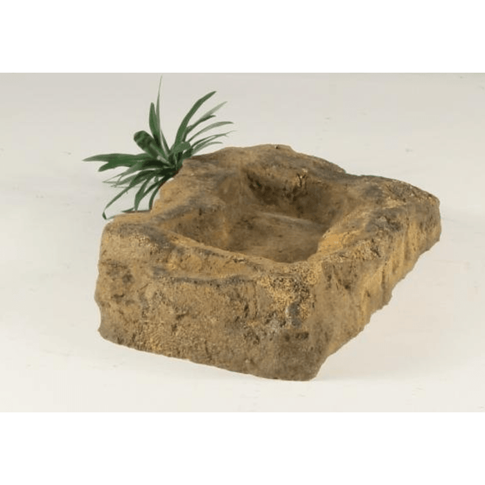 Universal Rocks Decorative Rock Water Bowl 16"x7"x2.5":Jungle Bob's Reptile World