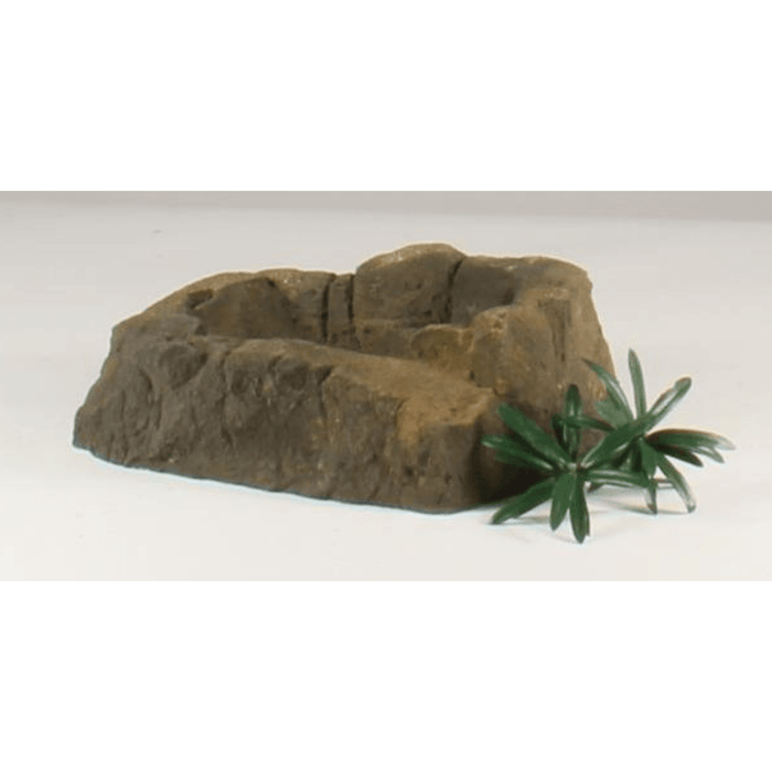 Universal Rocks Decorative Rock Water Bowl 14.5"x10"x4.5":Jungle Bob's Reptile World