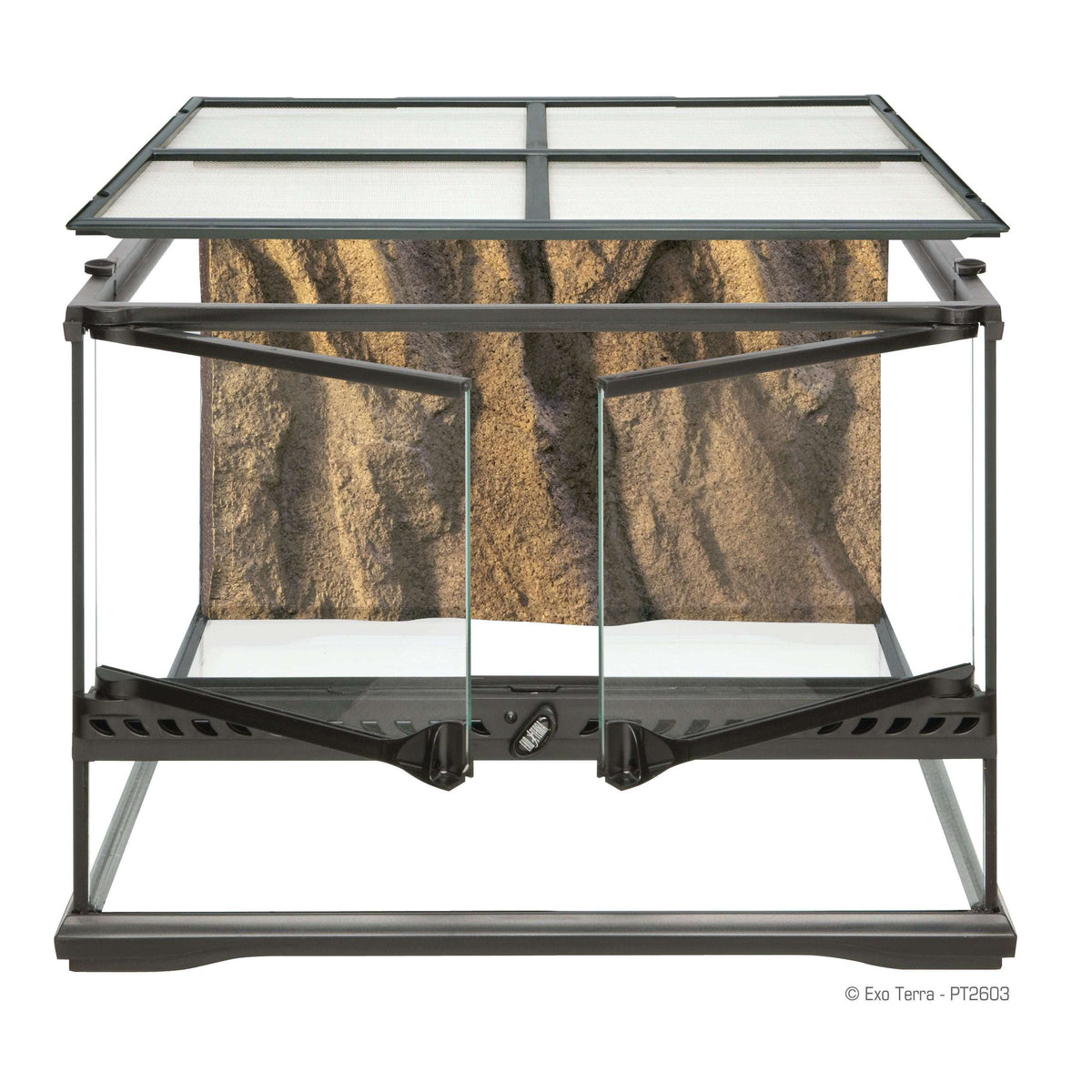 ExoTerra 18x18x12 Glass Terrarium LOW PT2603 — Jungle Bobs Reptile World