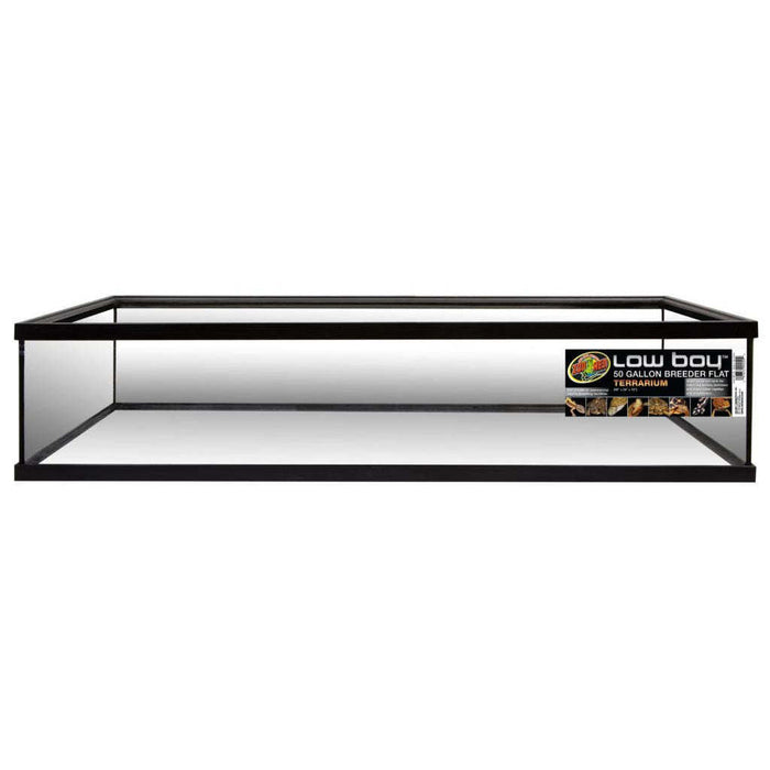 STORE PICK UP ONLY!! Zoo Med Low Boy Terrarium Flat with Aluminum Screen Top 48x24x10 50gal:Jungle Bob's Reptile World