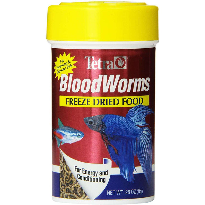 Tetra Bloodworms Freeze Dried Fish Food .25oz — Jungle Bobs Reptile World