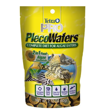 Tetra TetraVeggie Algae Wafers 2-Color Pouch Bag Fish Food 2.12oz:Jungle Bob's Reptile World