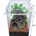 YKL 18B Acrylic Terrarium Enclosure with Magnetic Lid for Reptiles by Herpcult Small Tall (6" x 6" x 9.5"):Jungle Bob's Reptile World