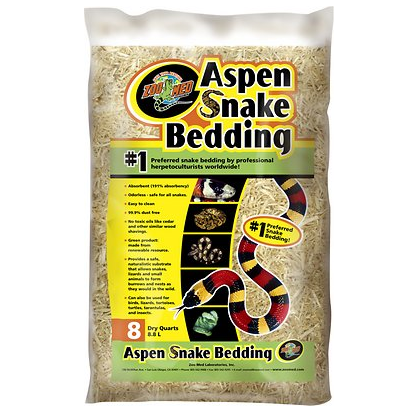 Zoo Med Aspen Bedding 8qt:Jungle Bob's Reptile World