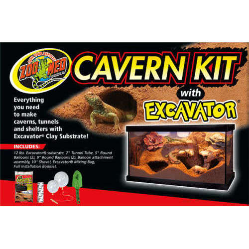 Zoo Med Cavern Kit with Excavator Clay (IN STORE PICK UP ONLY):Jungle Bob's Reptile World