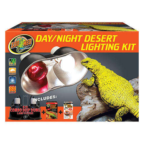 Zoo Med Day/Night Dual Dome Kit Desert 75W/75W:Jungle Bob's Reptile World