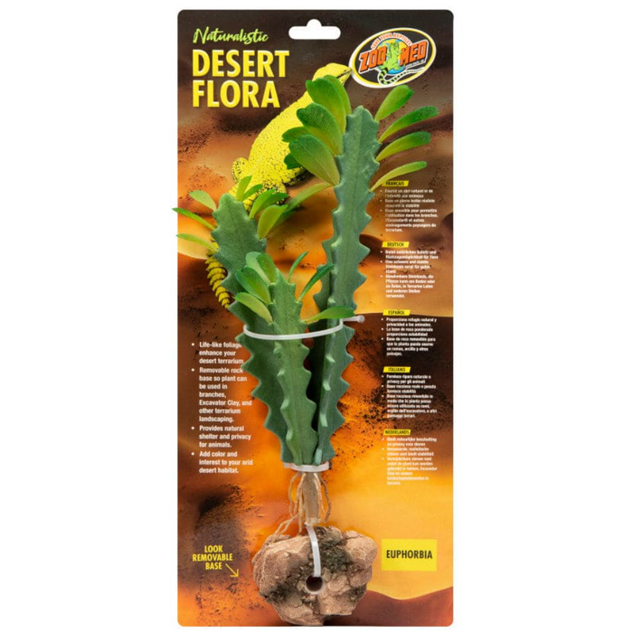 Zoo Med Desert Flora Euphorbia Artificial Plant:Jungle Bob's Reptile World