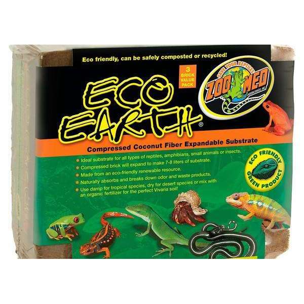 Zoo Med Eco Earth Coconut Fiber Substrate:Jungle Bob's Reptile World