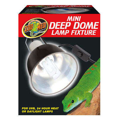 Zoo Med Mini Deep Dome Clamp Lamp Fixture:Jungle Bob's Reptile World