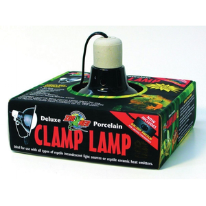 Zoo Med Porcelain Socket Clamp Lamp:Jungle Bob's Reptile World