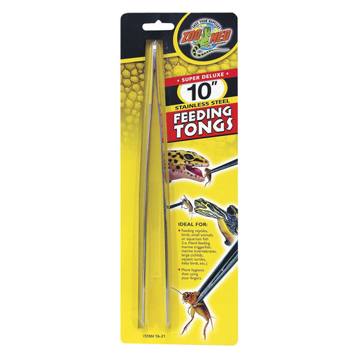Zoo Med Stainless Steel Feeding Tongs 10":Jungle Bob's Reptile World